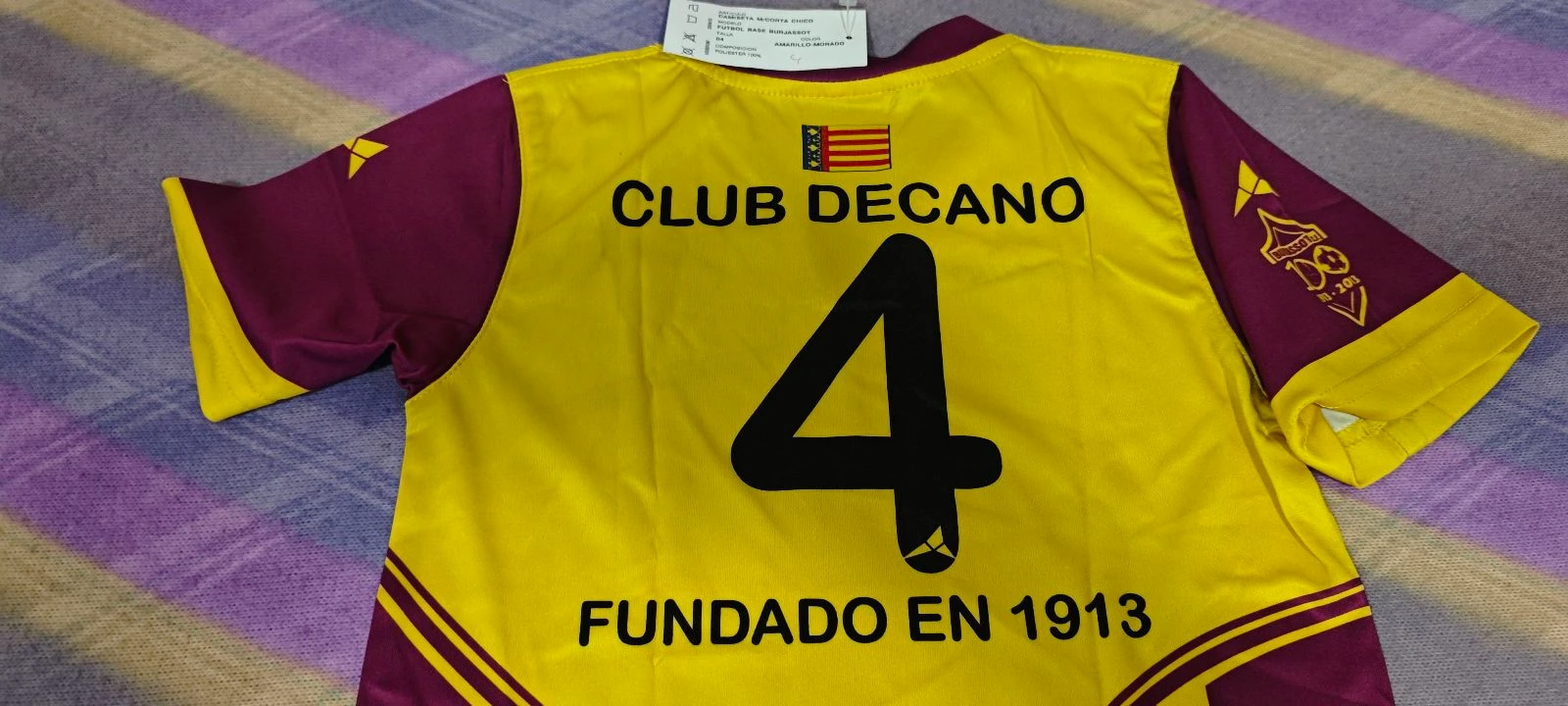 Camiseta do Burjassot CF. Tamanho 4 anos. – photo 8